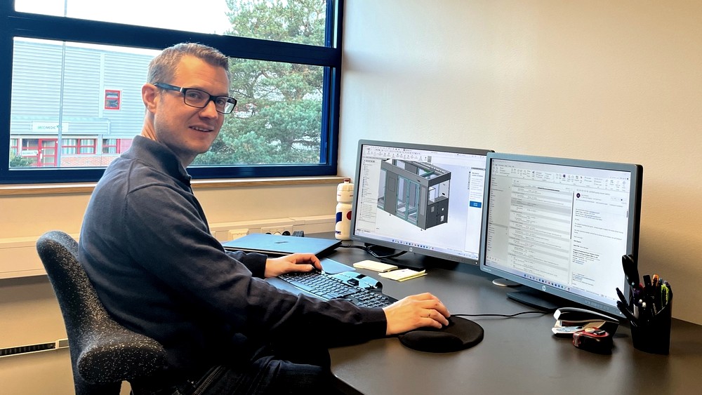 Maskin- og produktutviklingsingeniør Per Ove Haugland er nyeste tilskudd til engineering-avdelingen hos Tronrud Engineering Moss.